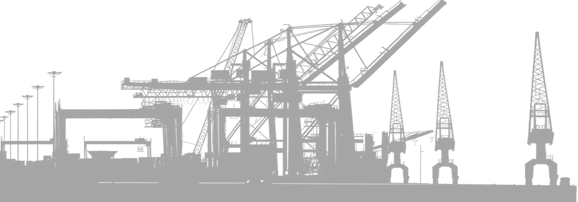 Port cranes at a terminal berth
